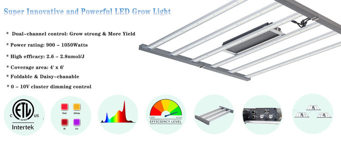 LED棒は導かれる完全なスペクトルが軽い0を育てるライト3045umol/S 660nm 1050w Dimmableを育てる